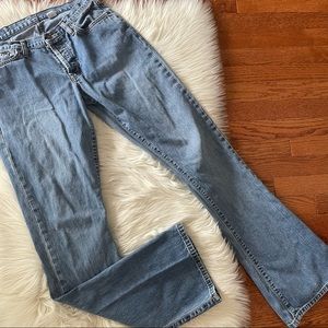 Vintage Abercrombie & Fitch Cotton Made in USA Jeans Size 28 x 34 Long Y2K 1892